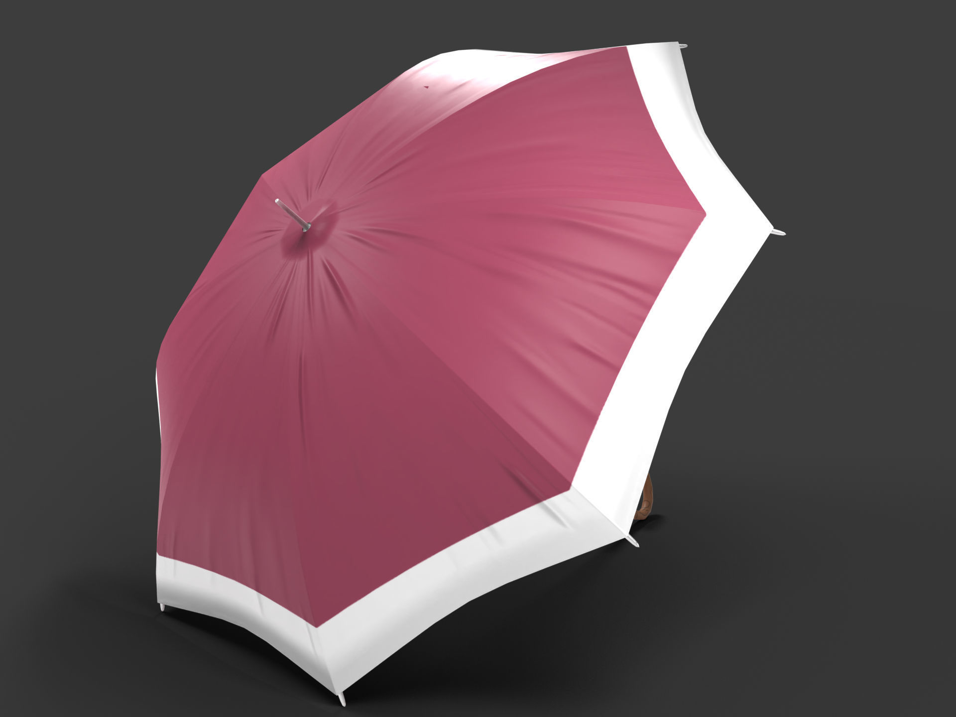 Generic Umbrella Low-poly 3D model_2