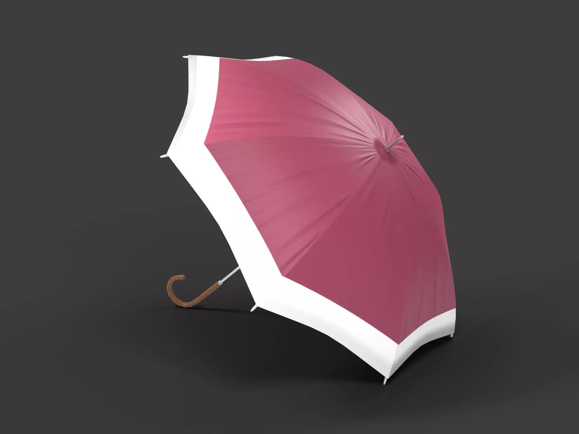 Generic Umbrella Low-poly 3D model_0