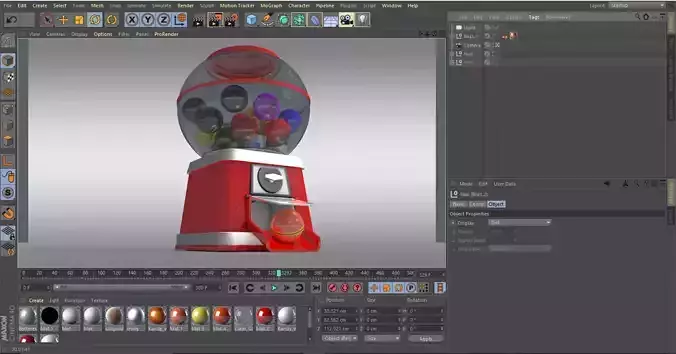 Japan  Gashapon  Machine 3D model