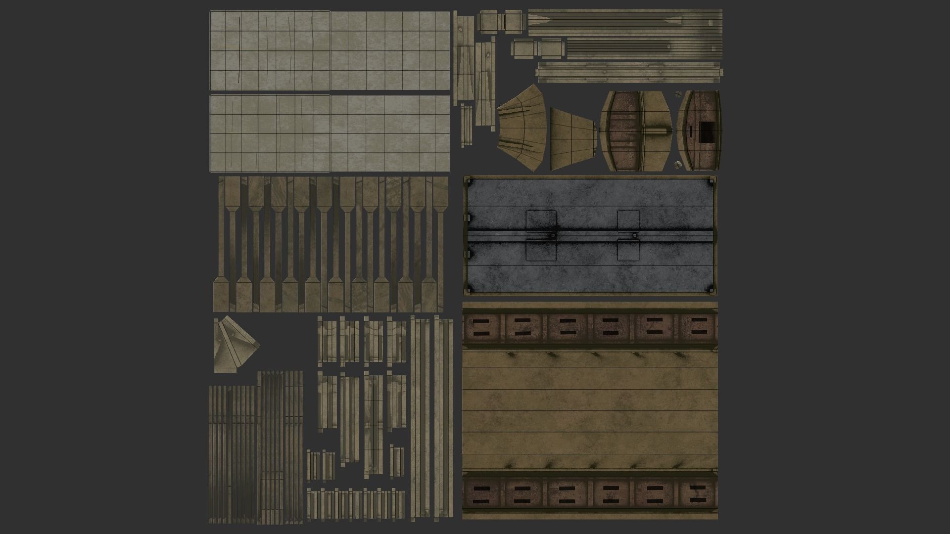 Korean Turtle Ship - Medieval Warship Low-poly 3D model_17