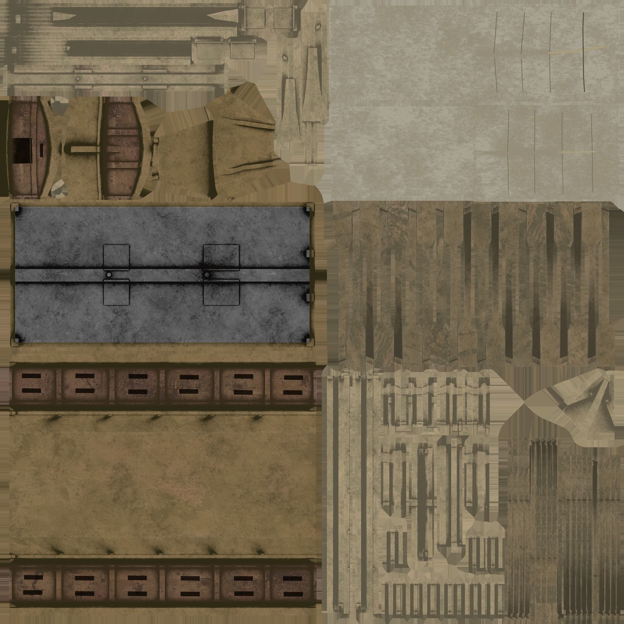 Korean Turtle Ship - Medieval Warship Low-poly 3D model_23