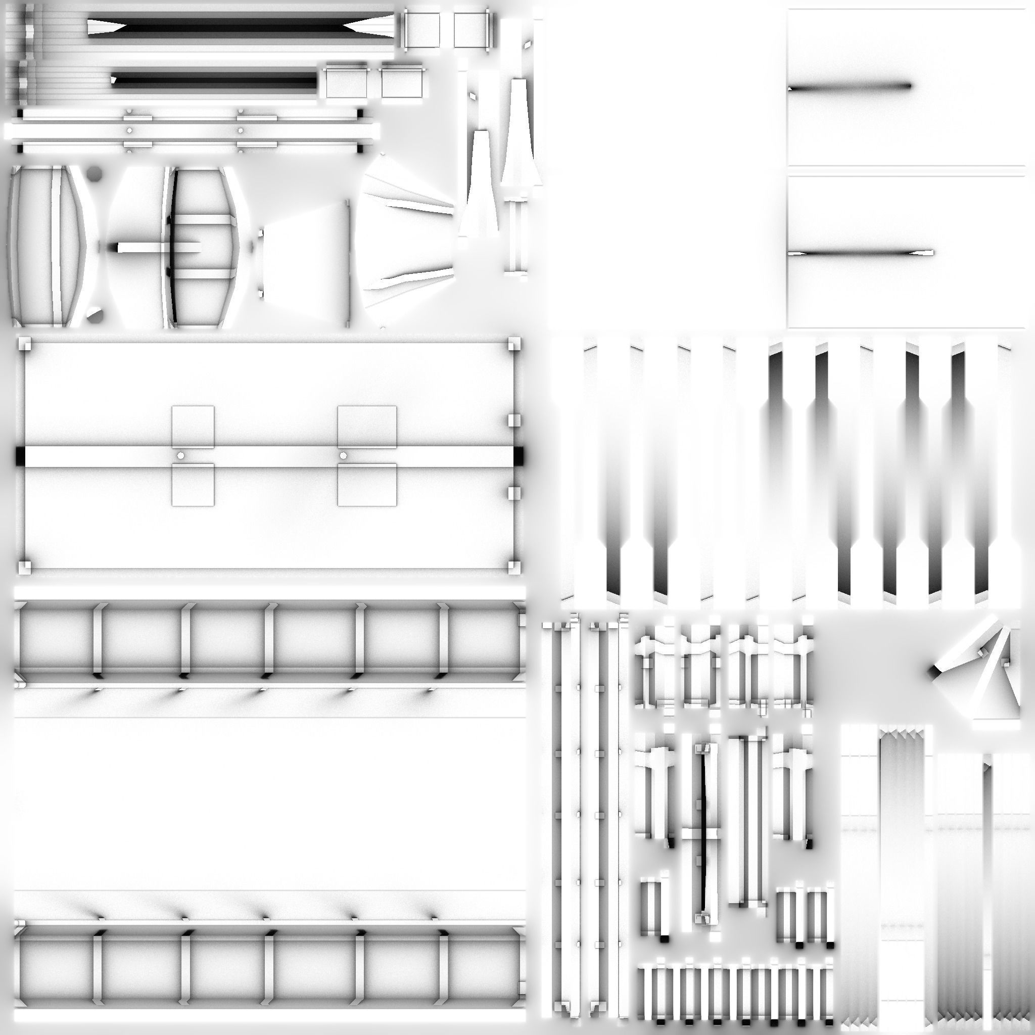 Korean Turtle Ship - Medieval Warship Low-poly 3D model_19
