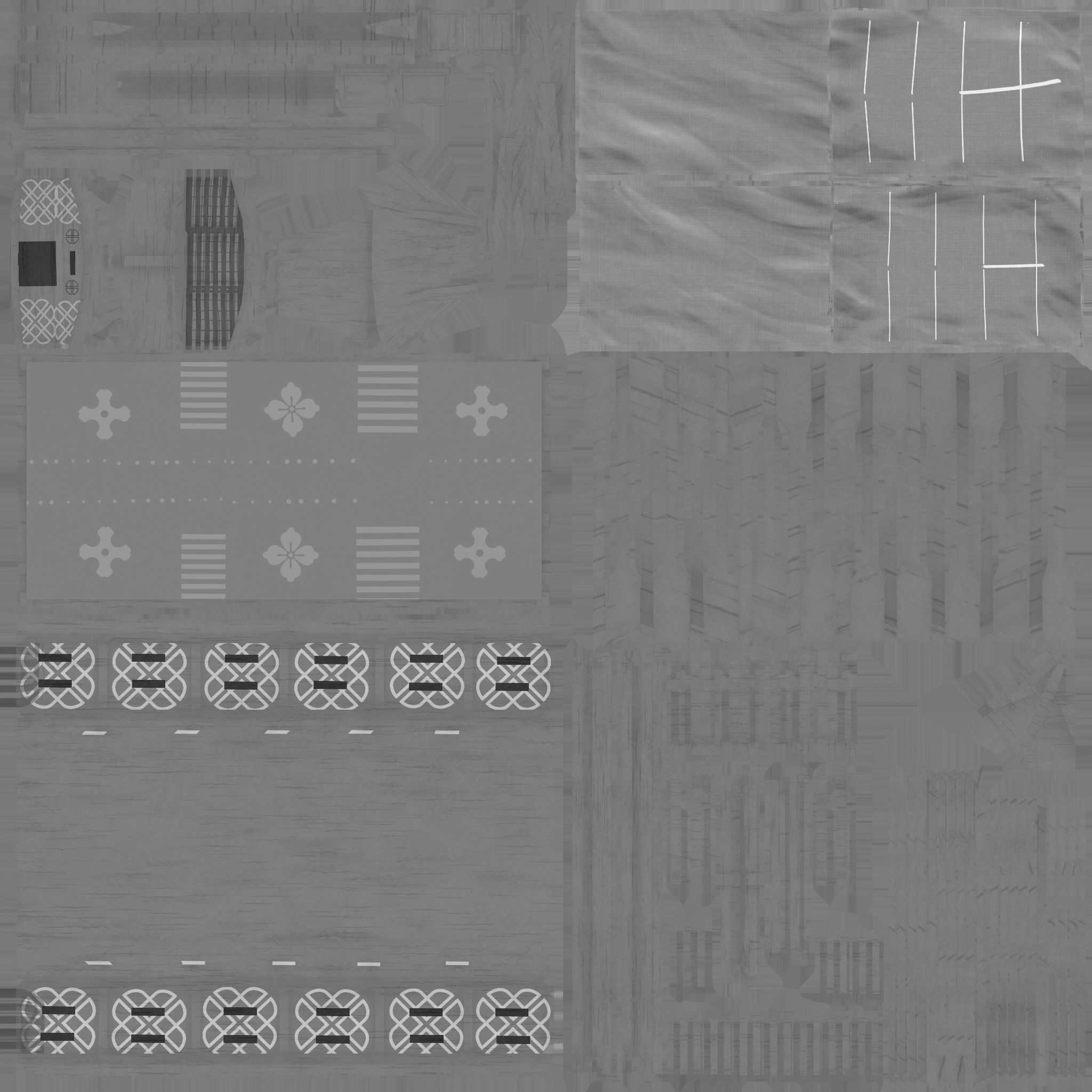 Korean Turtle Ship - Medieval Warship Low-poly 3D model_24