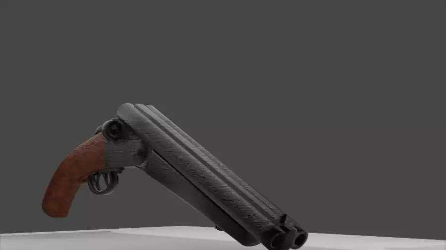 Shotgun M14 3d Model Free low-poly 3D model