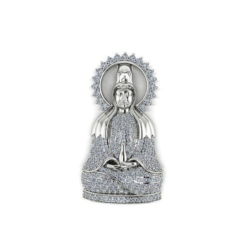 Pendant diamond Buddha 3D print model