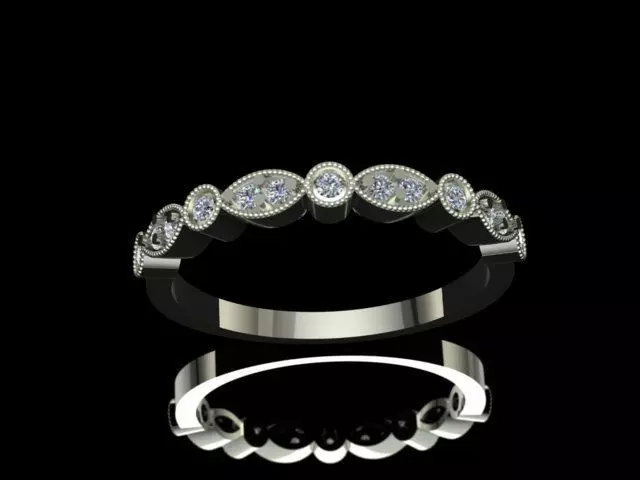 Diamond Rings Tiffany Style 3D print model