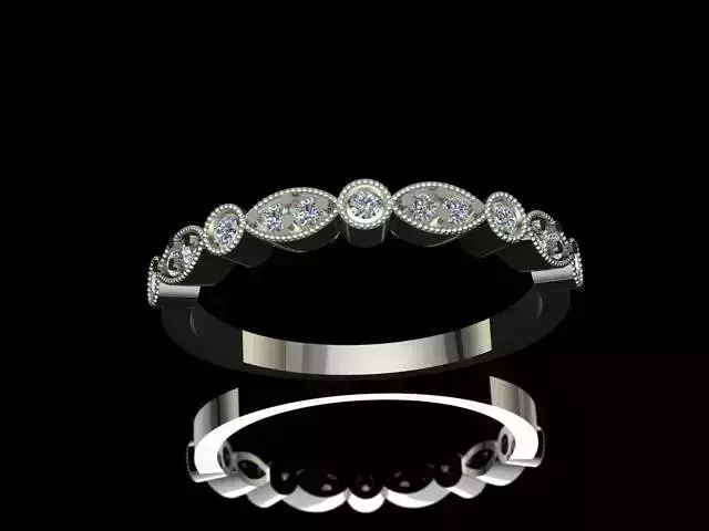 Diamond Rings Tiffany Style  3D print model