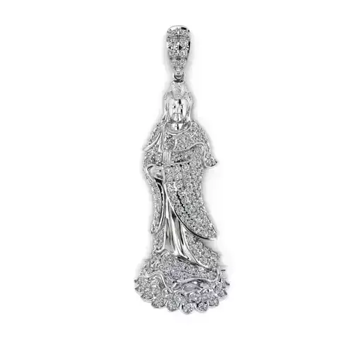 Pendant diamond Buddha
