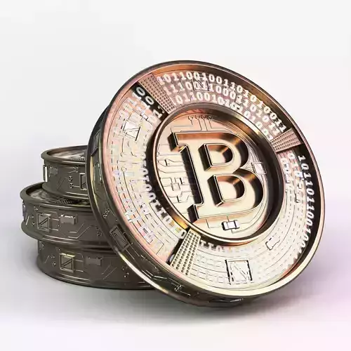 bitcoin  concept 3D model