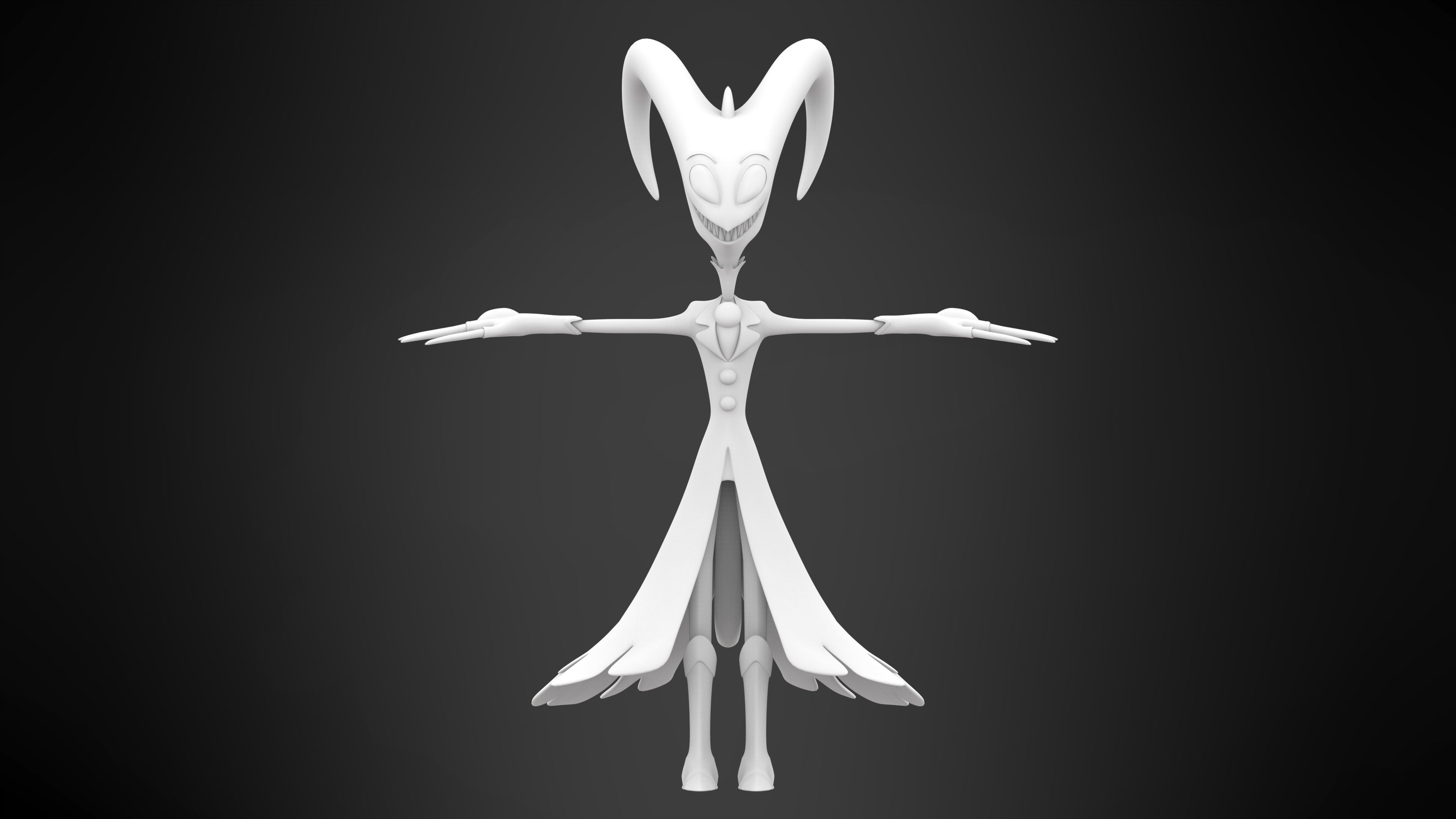Blitzo demon 3D model_6