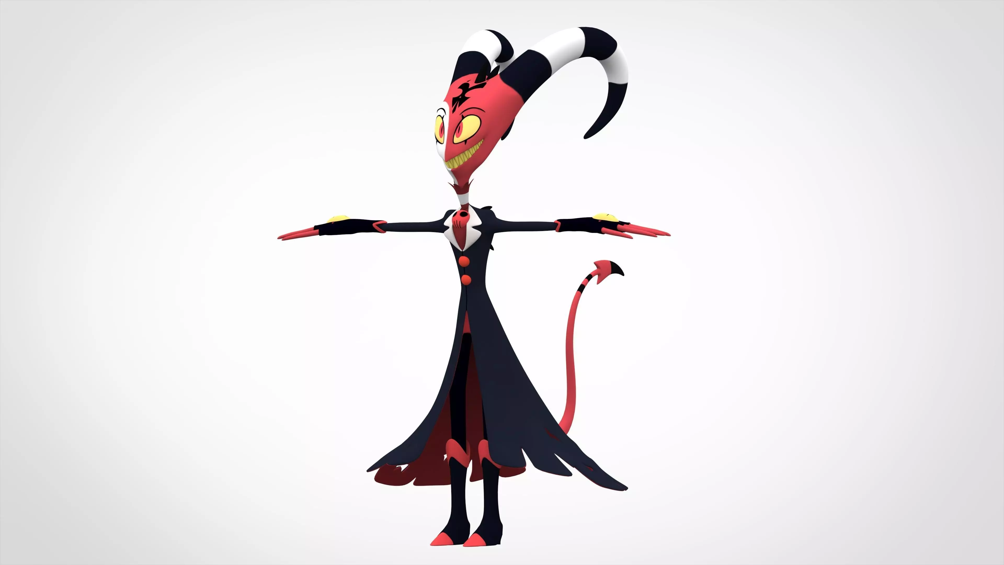 Blitzo demon 3D model_0