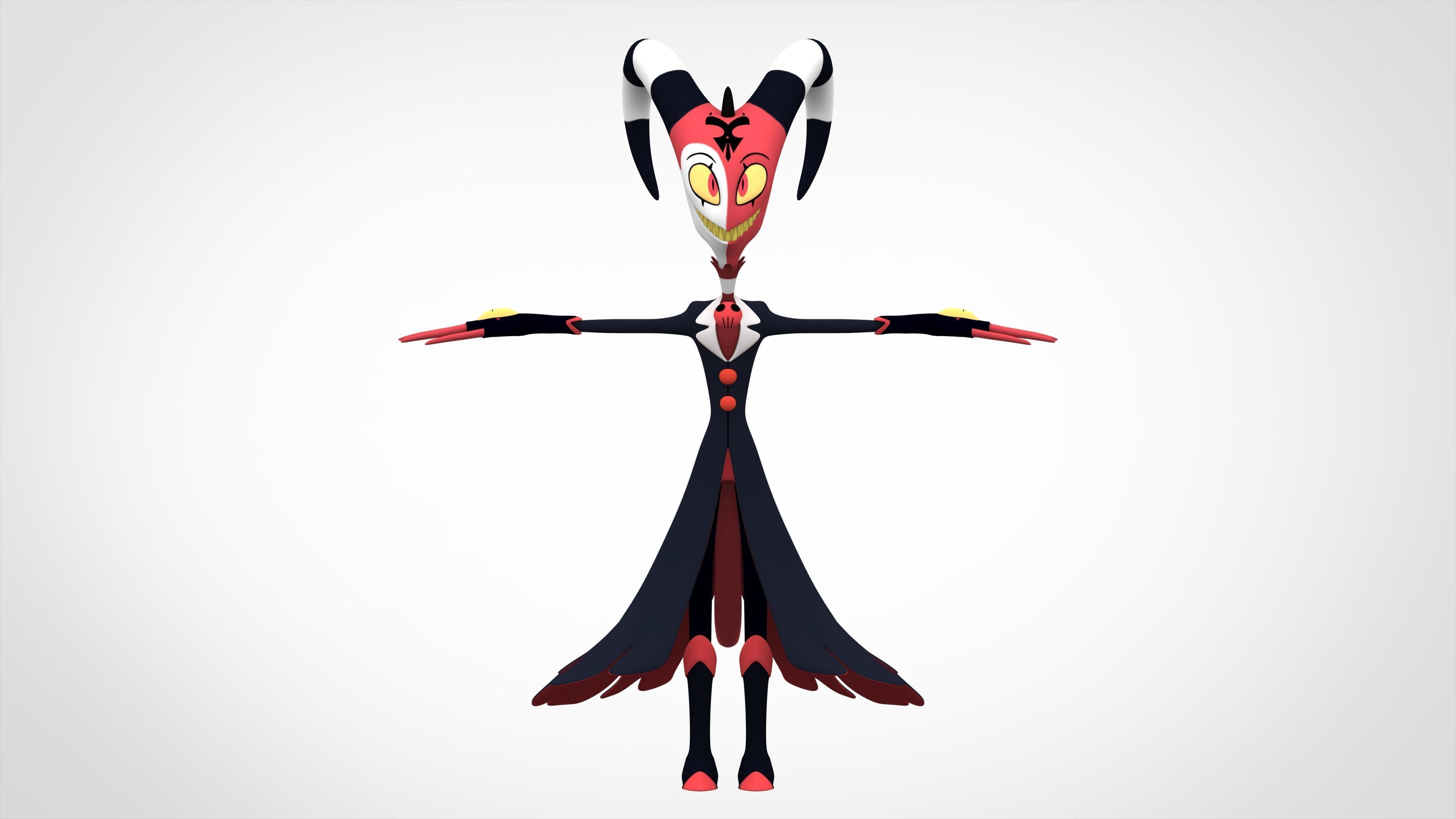 Blitzo demon 3D model_1