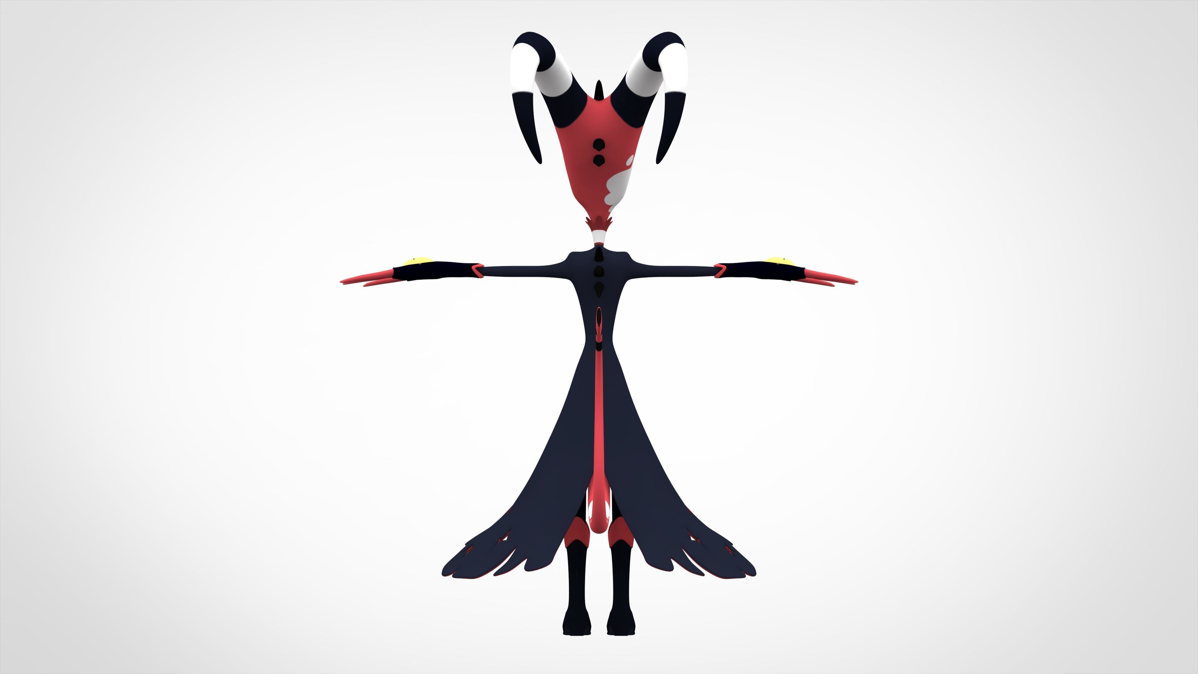 Blitzo demon 3D model_3