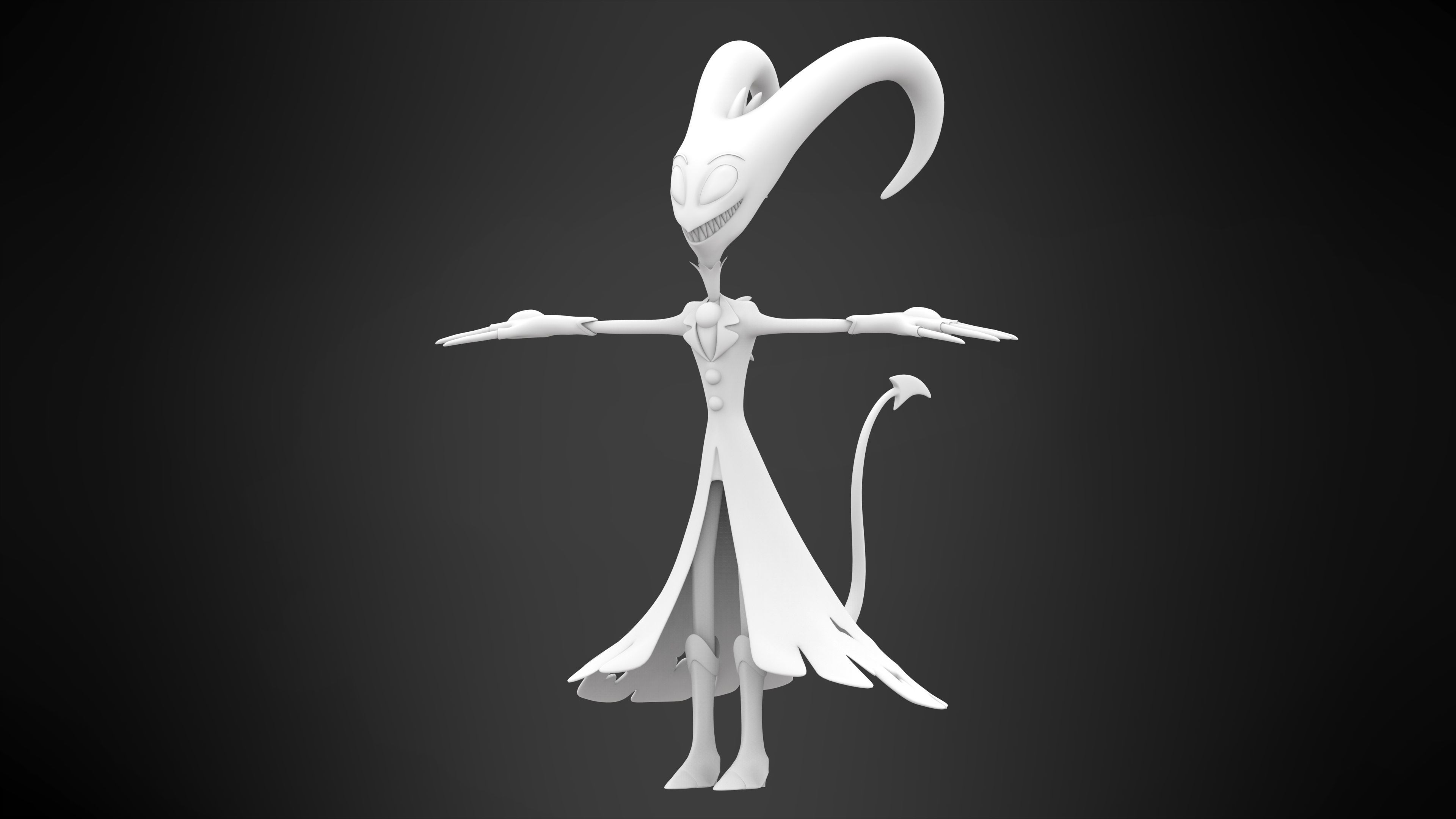 Blitzo demon 3D model_5
