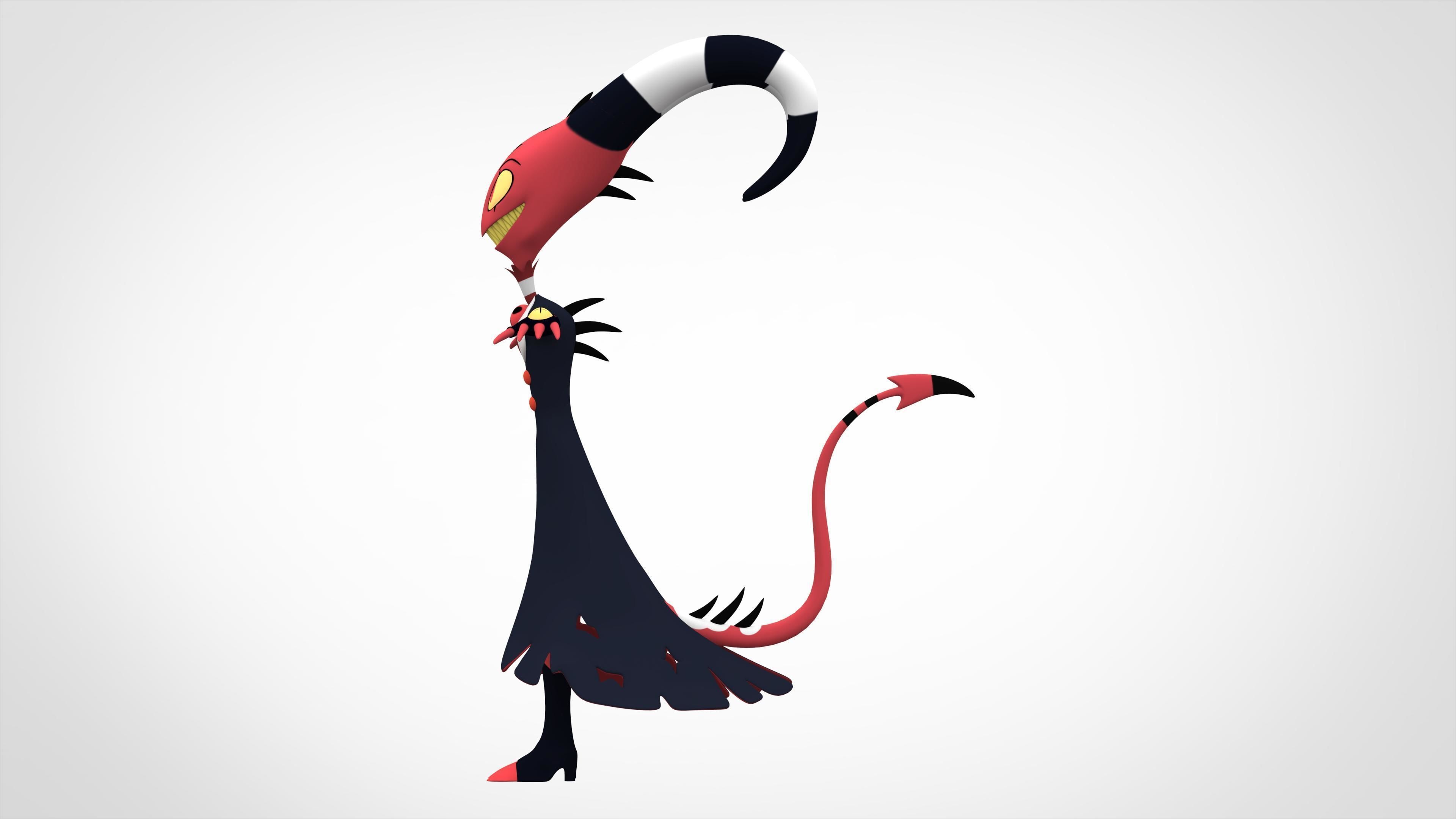 Blitzo demon 3D model_2