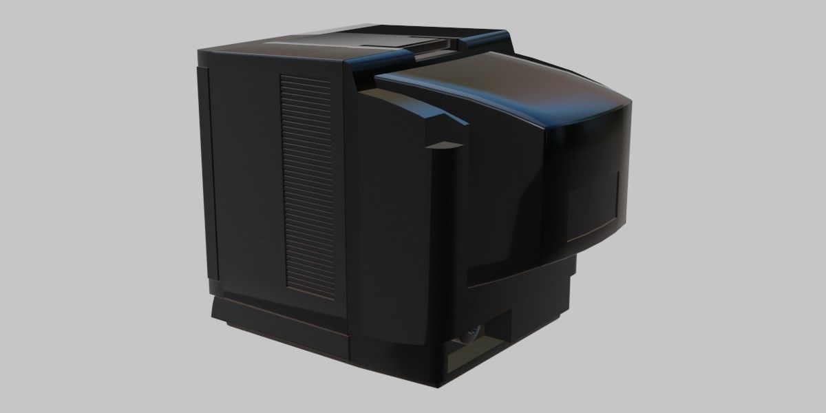 CRT TV 3D Model Low-poly 3D model_15