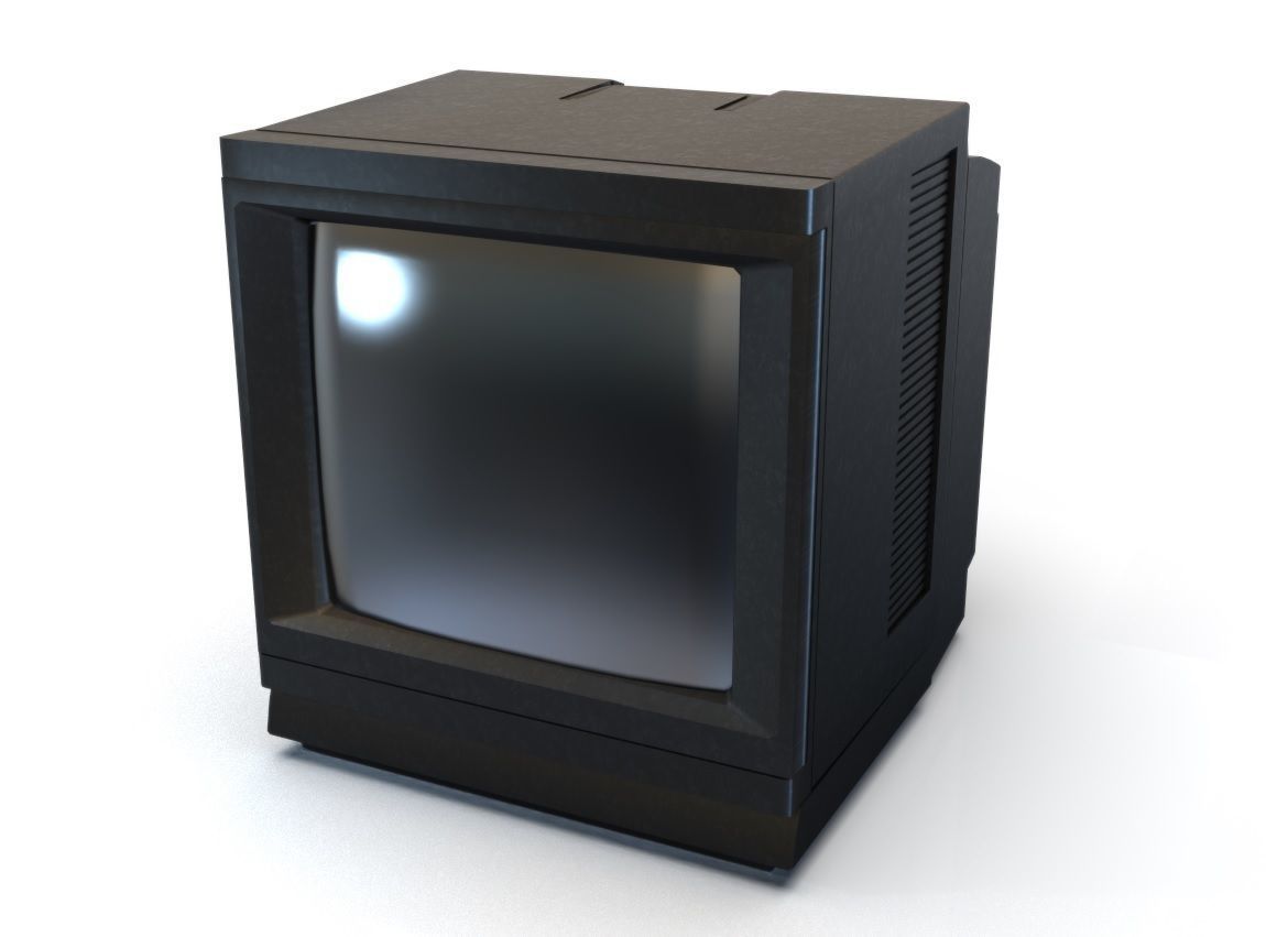 CRT TV 3D Model Low-poly 3D model_13