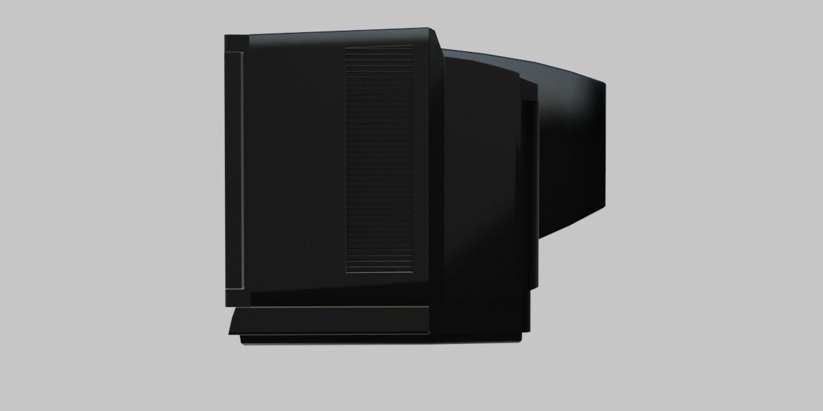 CRT TV 3D Model Low-poly 3D model_26