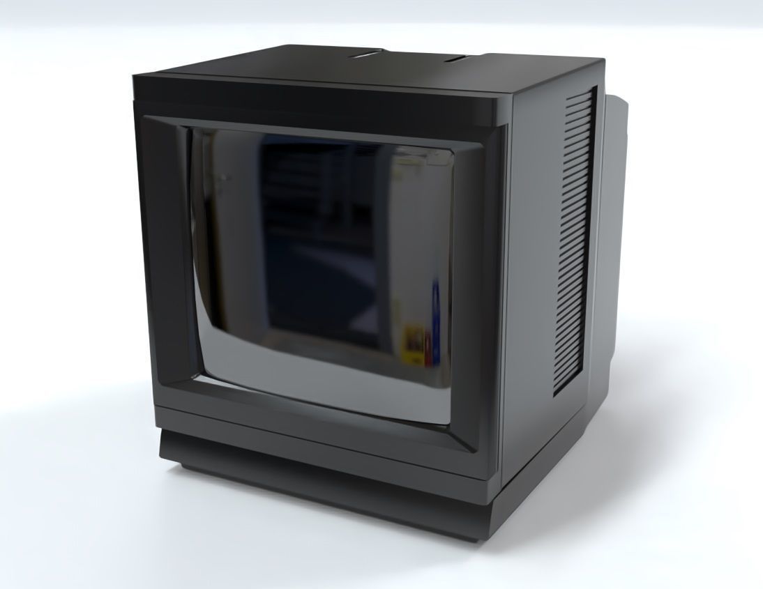 CRT TV 3D Model Low-poly 3D model_6