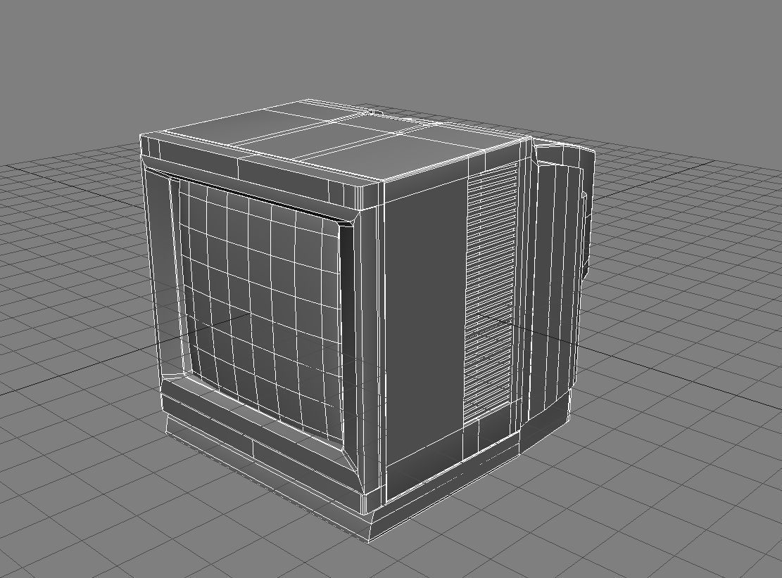 CRT TV 3D Model Low-poly 3D model_9