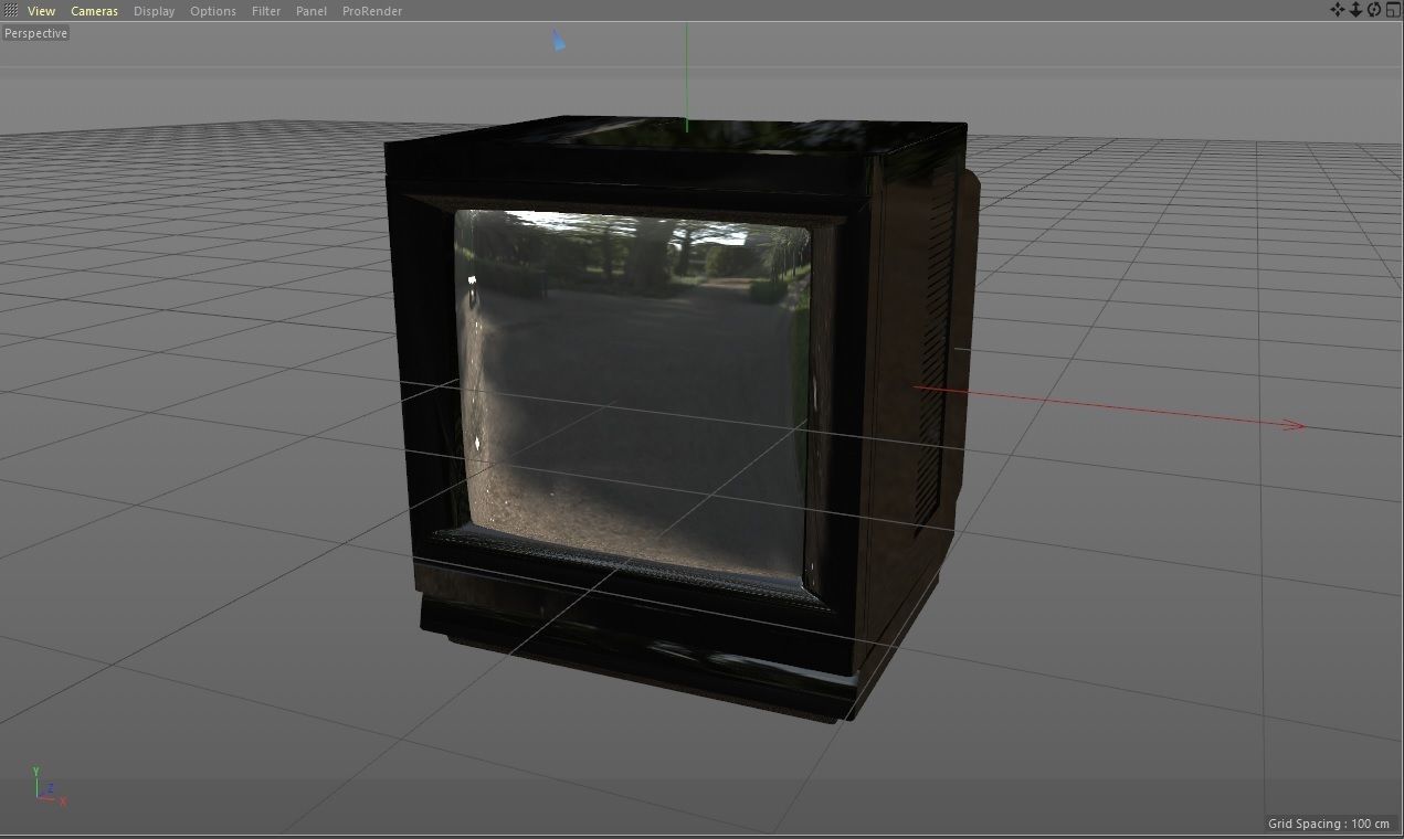CRT TV 3D Model Low-poly 3D model_5