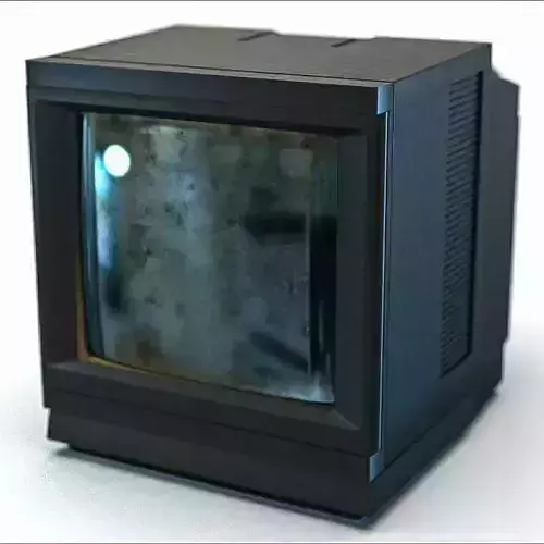 CRT TV 3D Model Low-poly 3D model