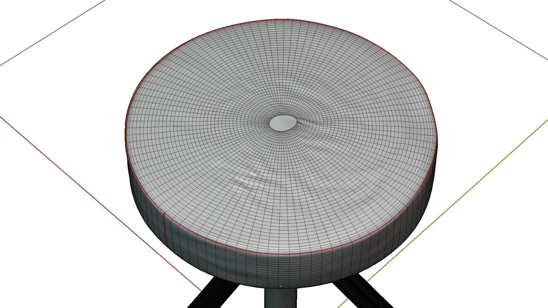 Drum chair Free 3D model_6