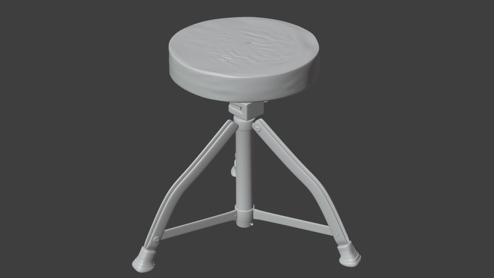Drum chair Free 3D model_2