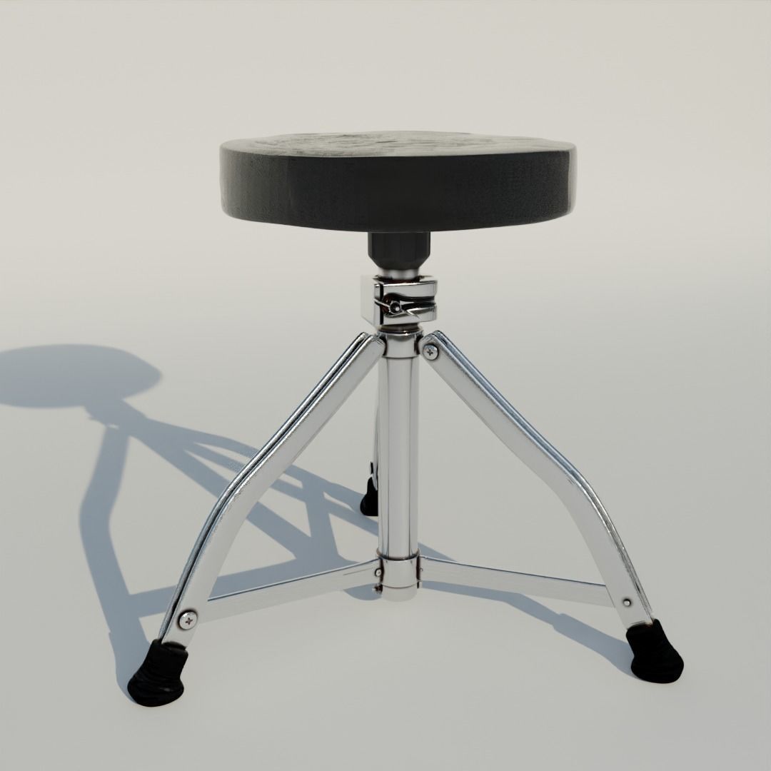 Drum chair Free 3D model_1