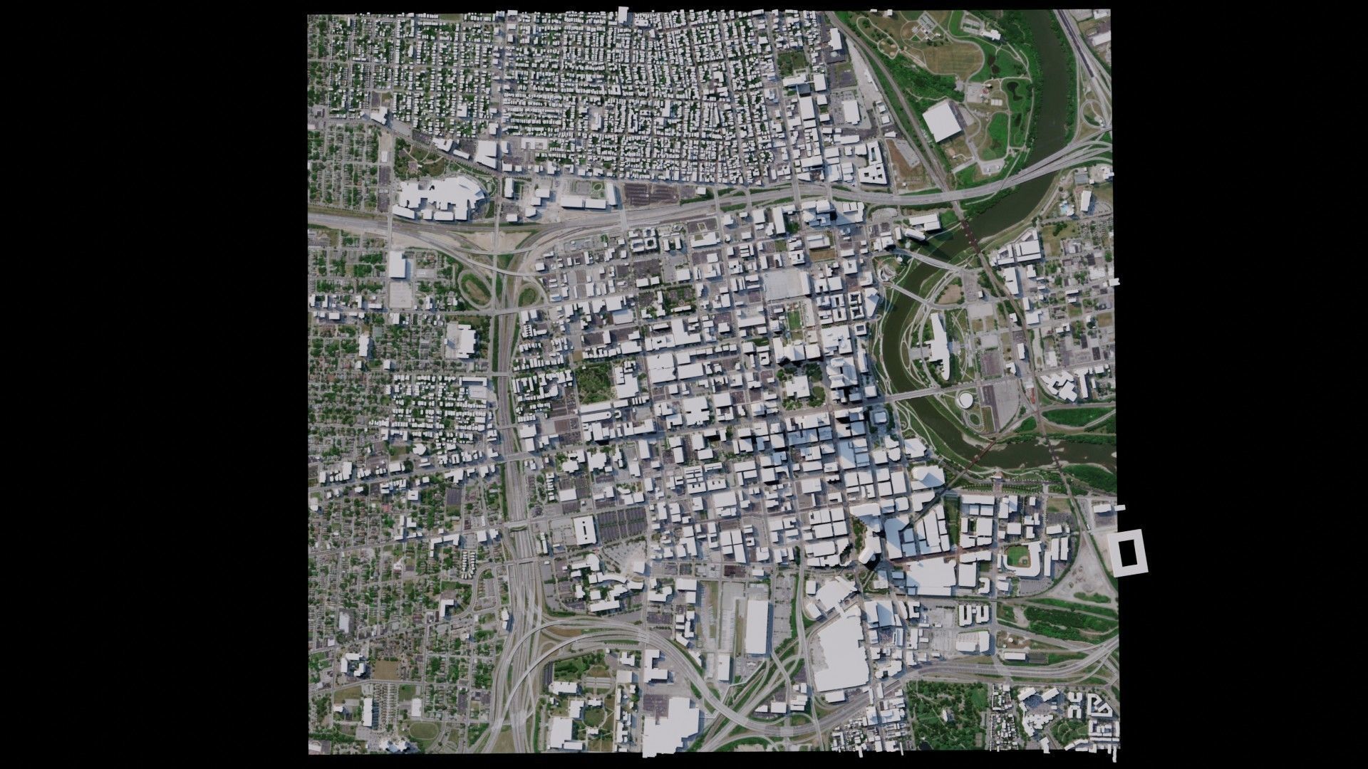 Columbus City - USA 3D model_2