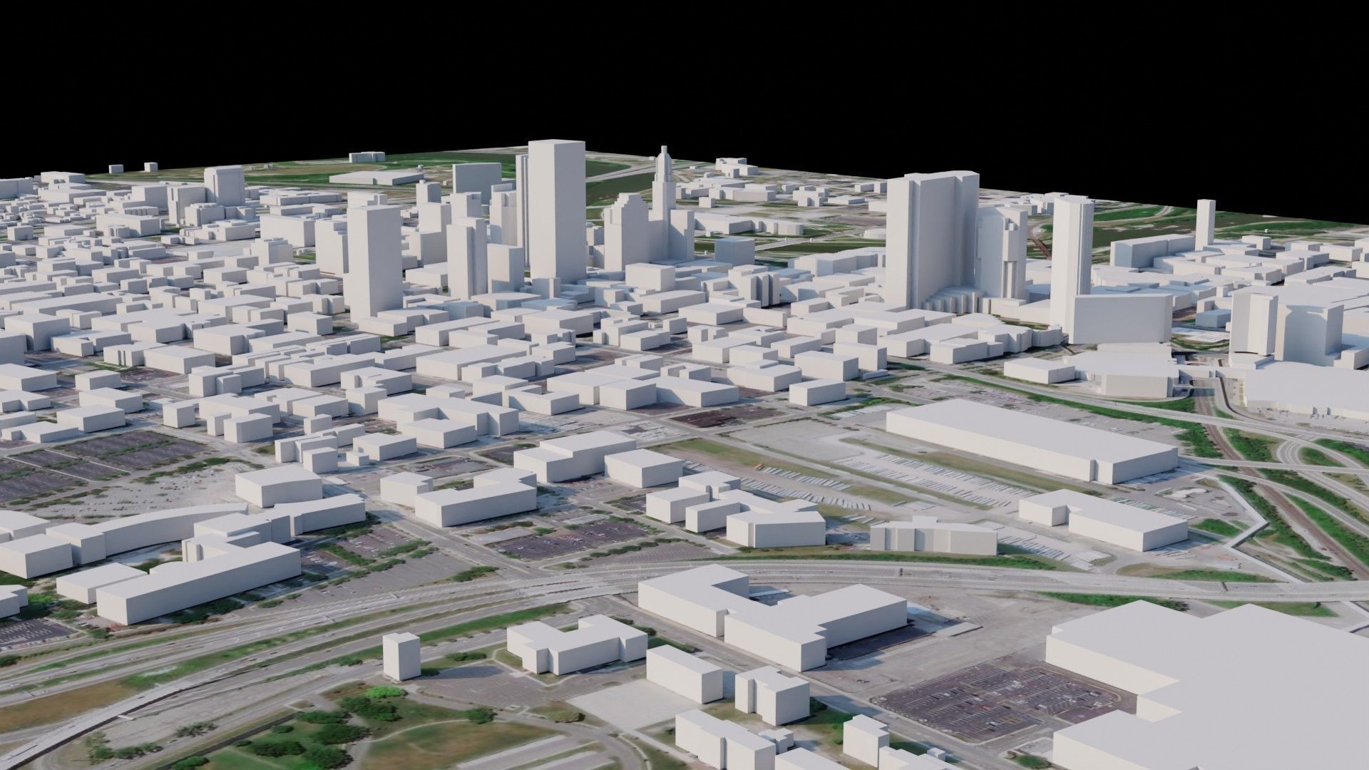 Columbus City - USA 3D model_1