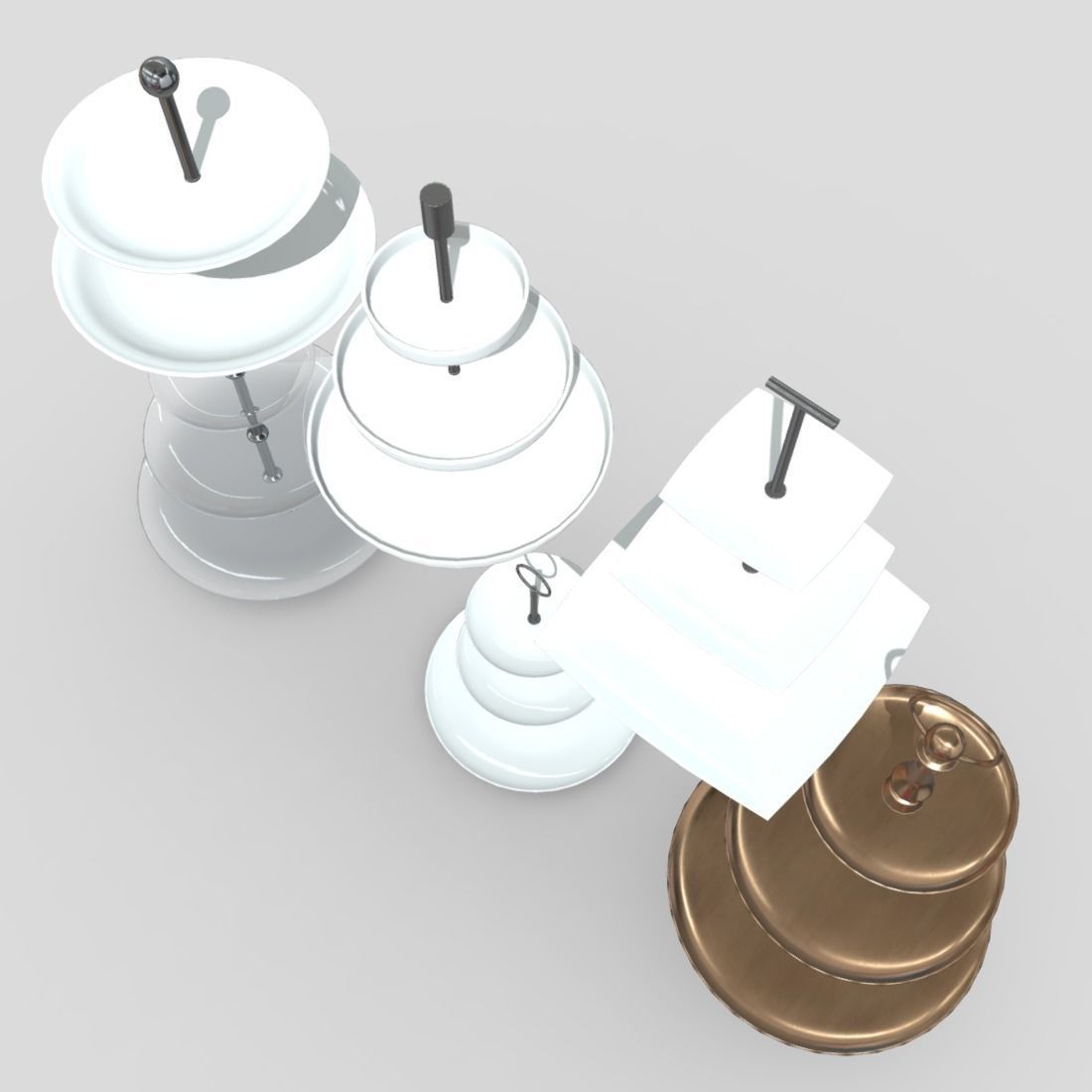 Etagere Pack Low-poly 3D model_7