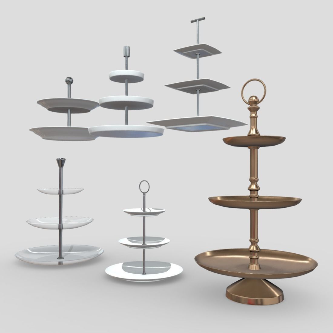 Etagere Pack Low-poly 3D model_11