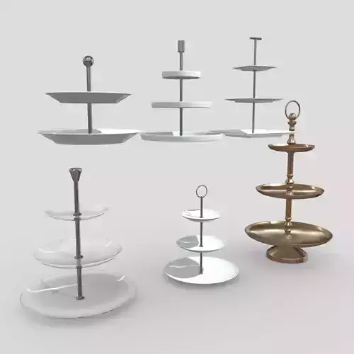 Etagere Pack Low-poly 3D model