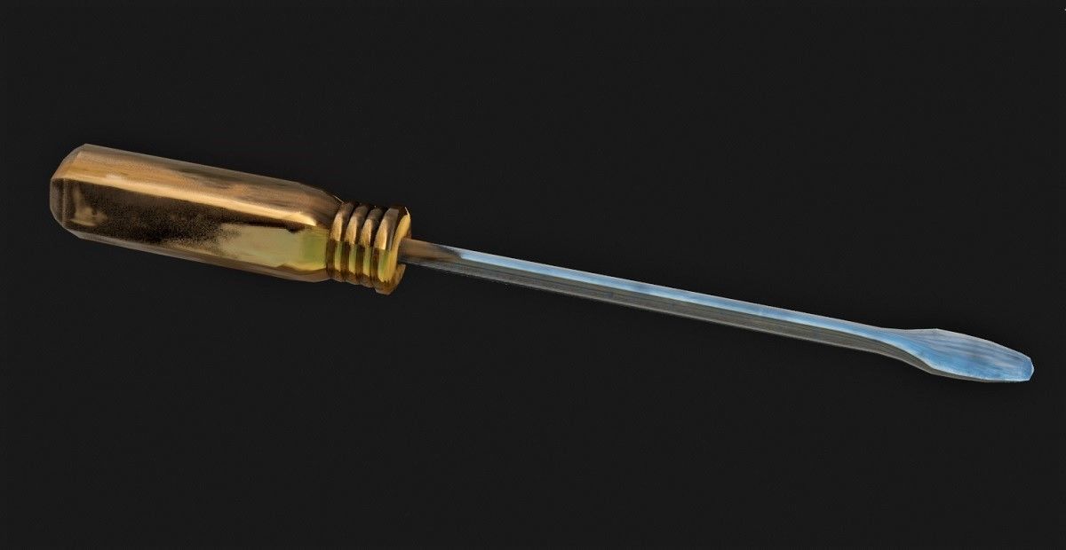 Small Screwdriver 3D Model 3D model_11