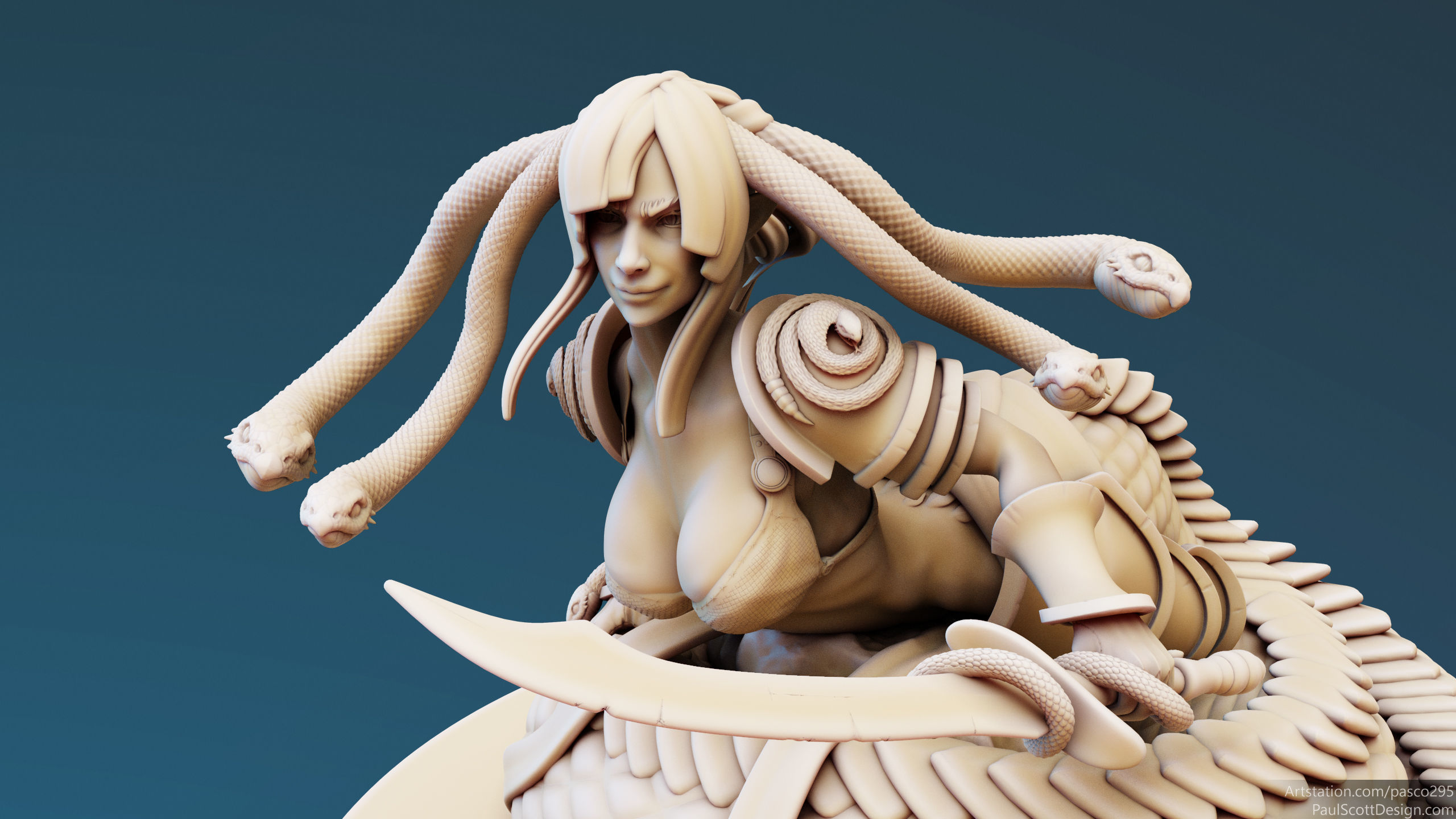 3D Printable Medusa Elites Bundle Swords 3D print model_16