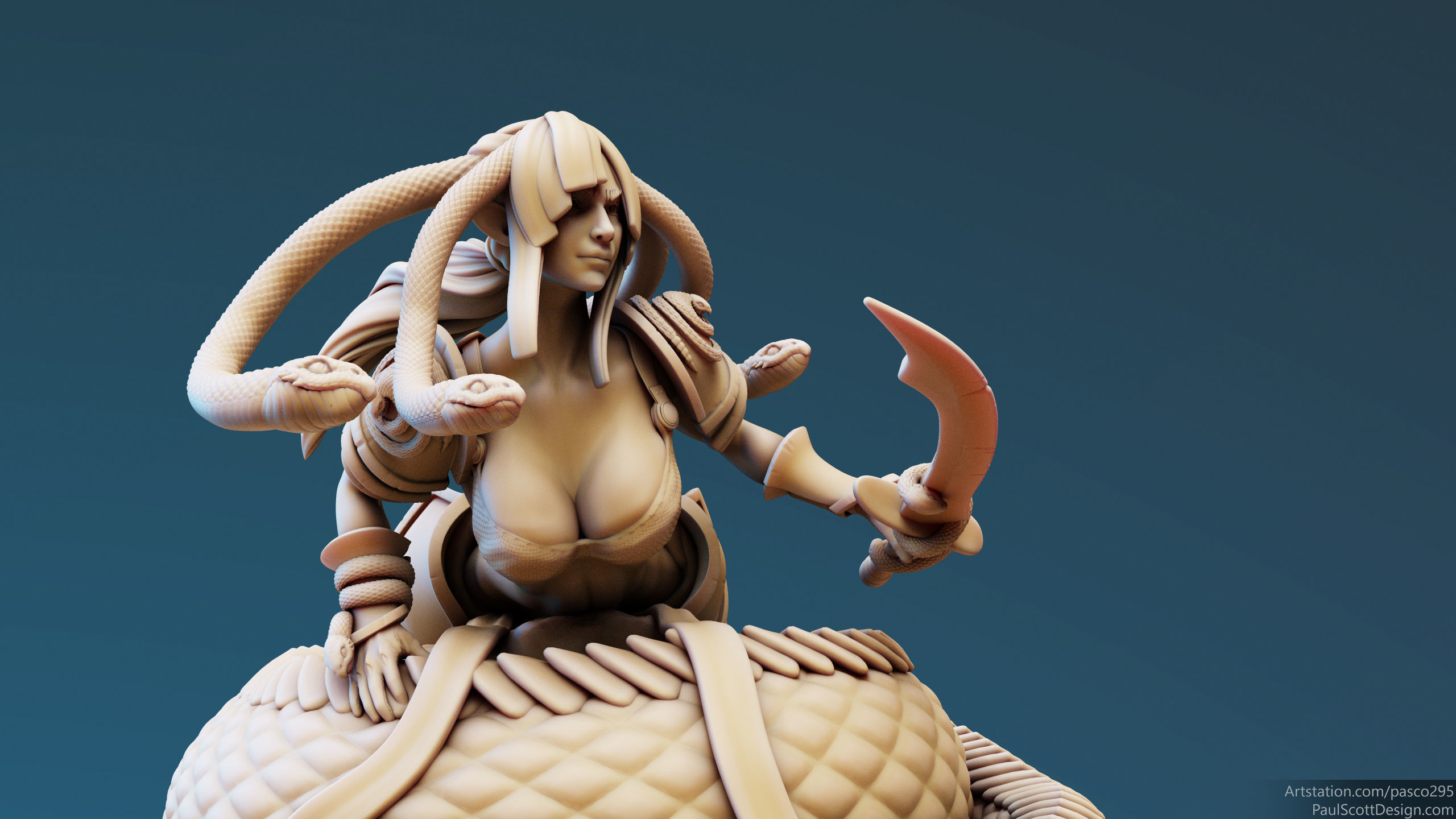3D Printable Medusa Elites Bundle Swords 3D print model_17