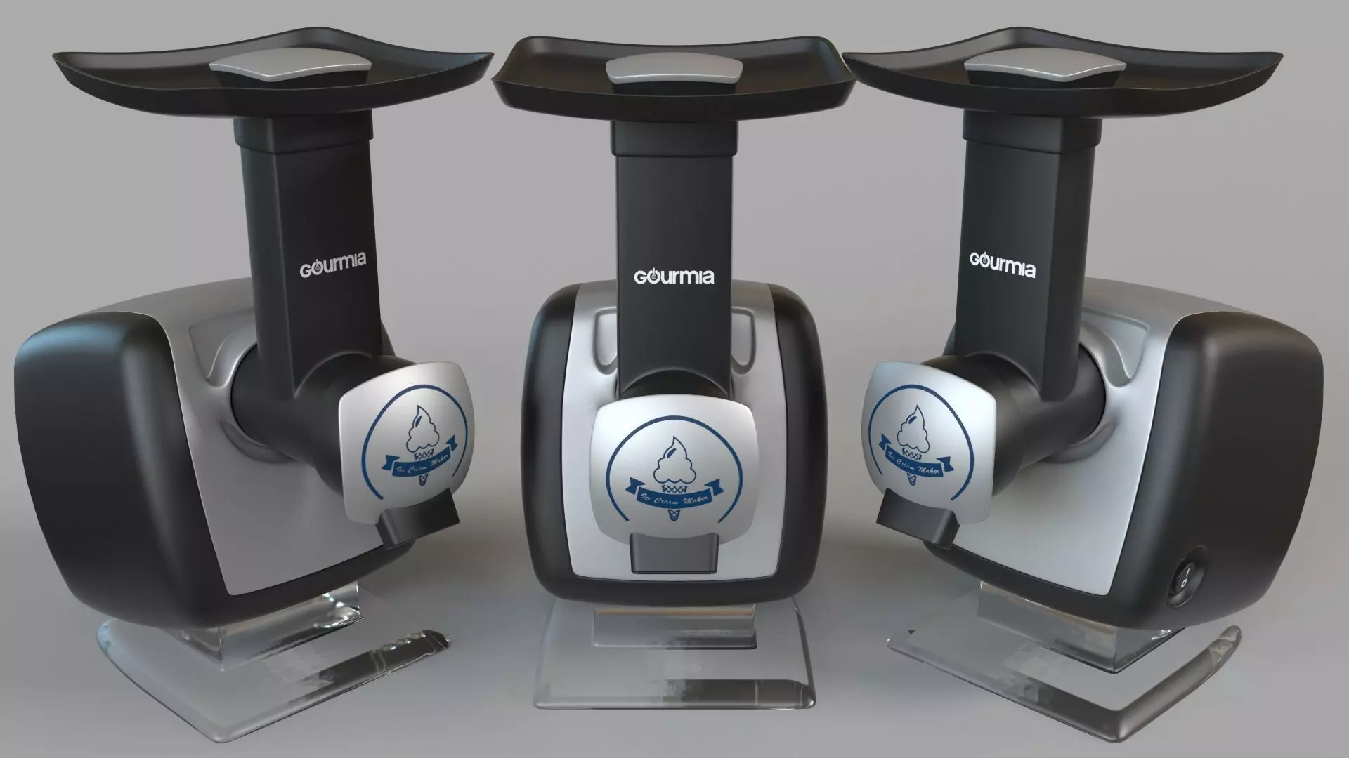 Gourmia Frozen Sorbet Maker 3D model_0