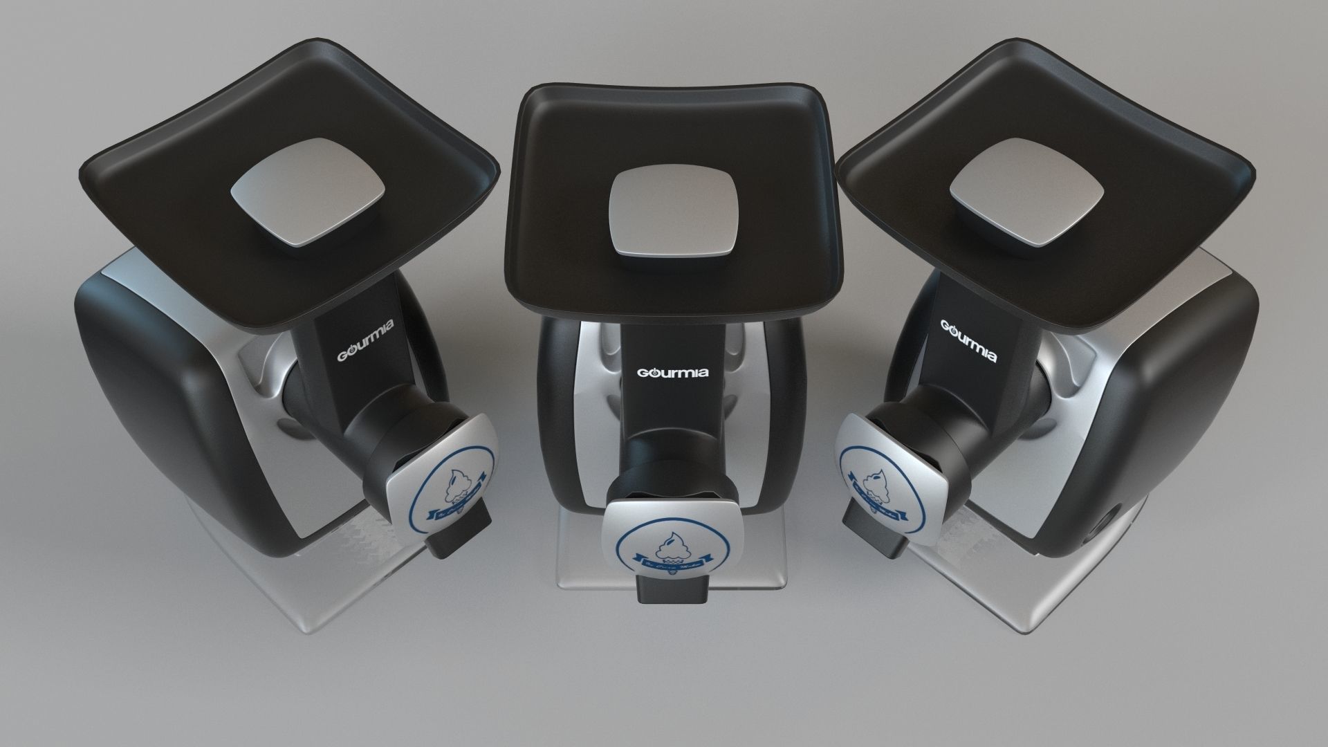 Gourmia Frozen Sorbet Maker 3D model_1