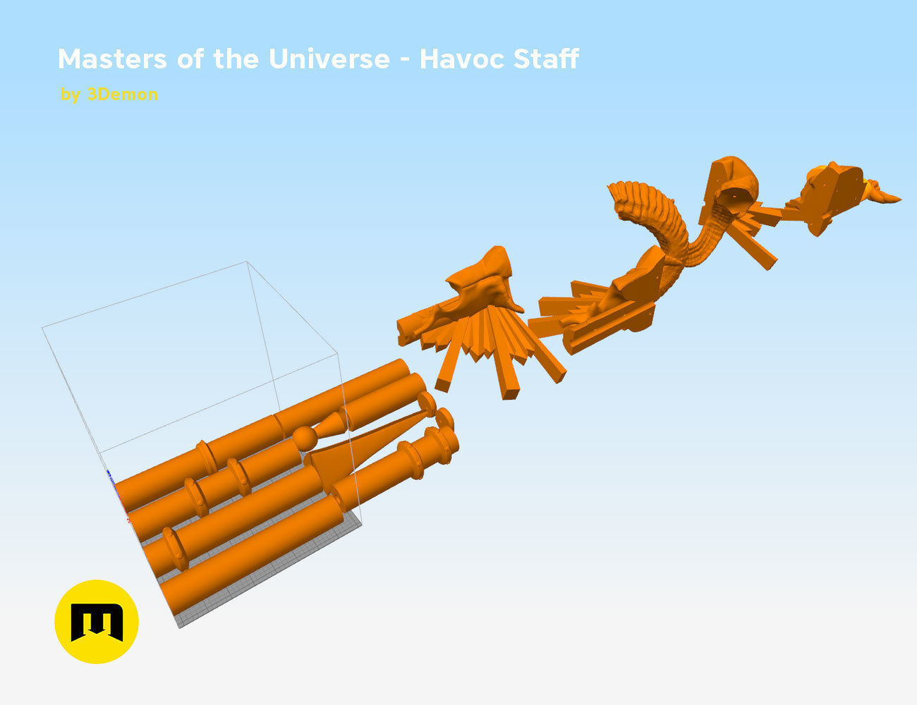 Masters of the Universe  Havoc Staff 3D print model_19