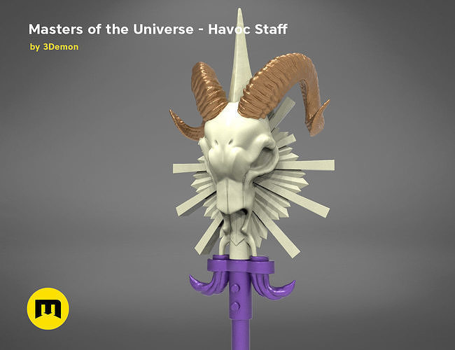 Masters of the Universe  Havoc Staff 3D print model