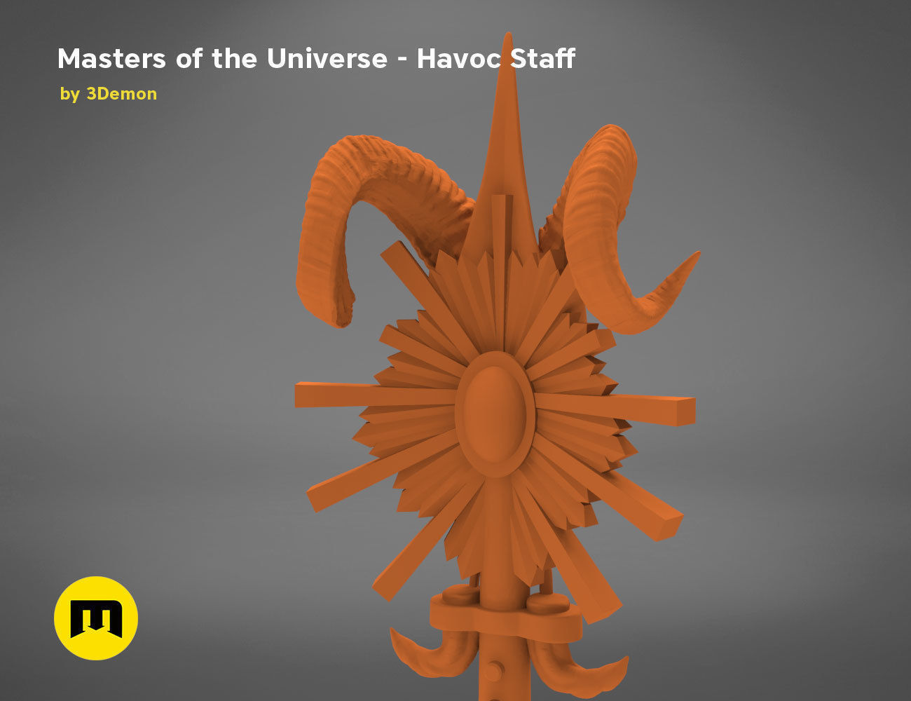 Masters of the Universe  Havoc Staff 3D print model_15