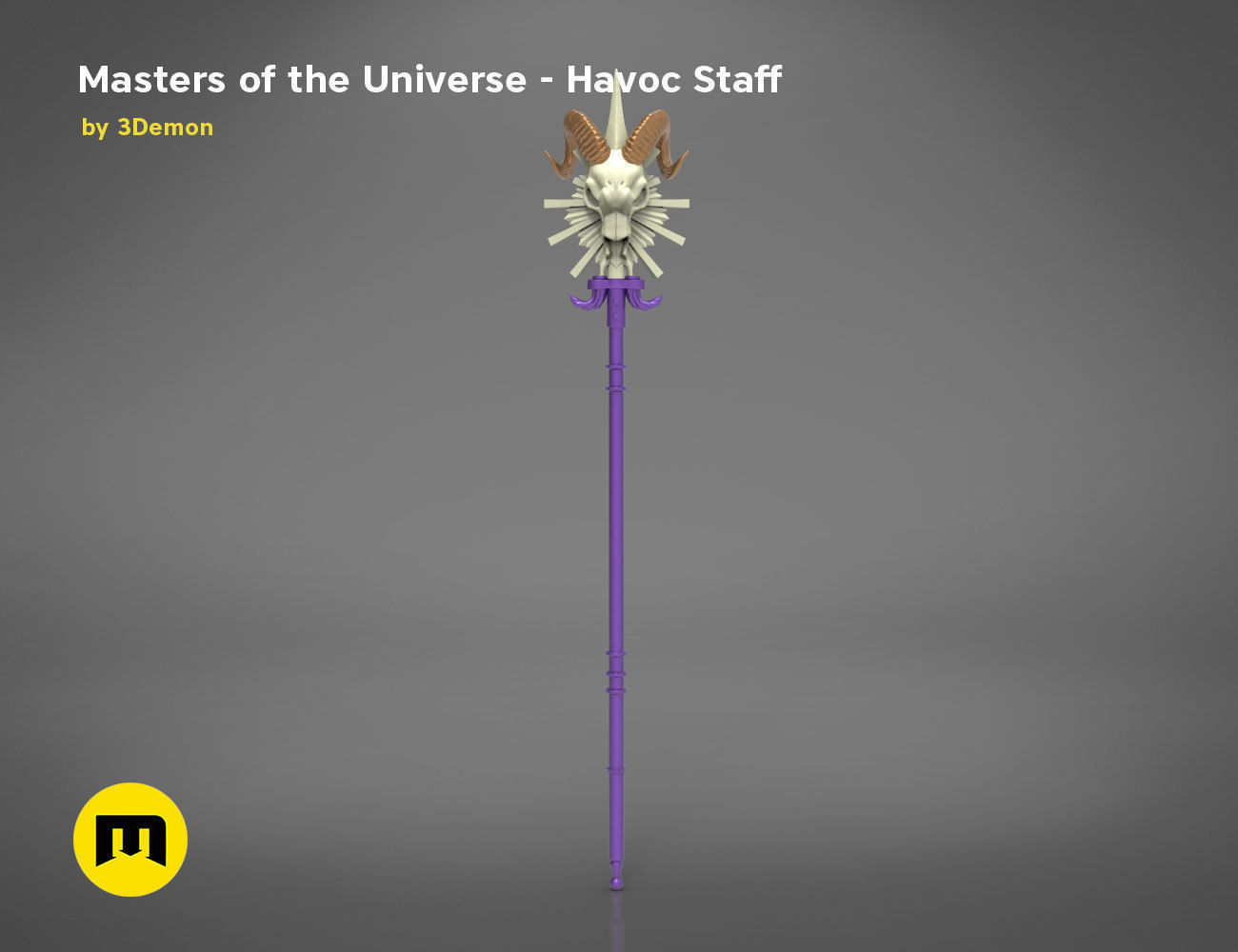 Masters of the Universe  Havoc Staff 3D print model_4