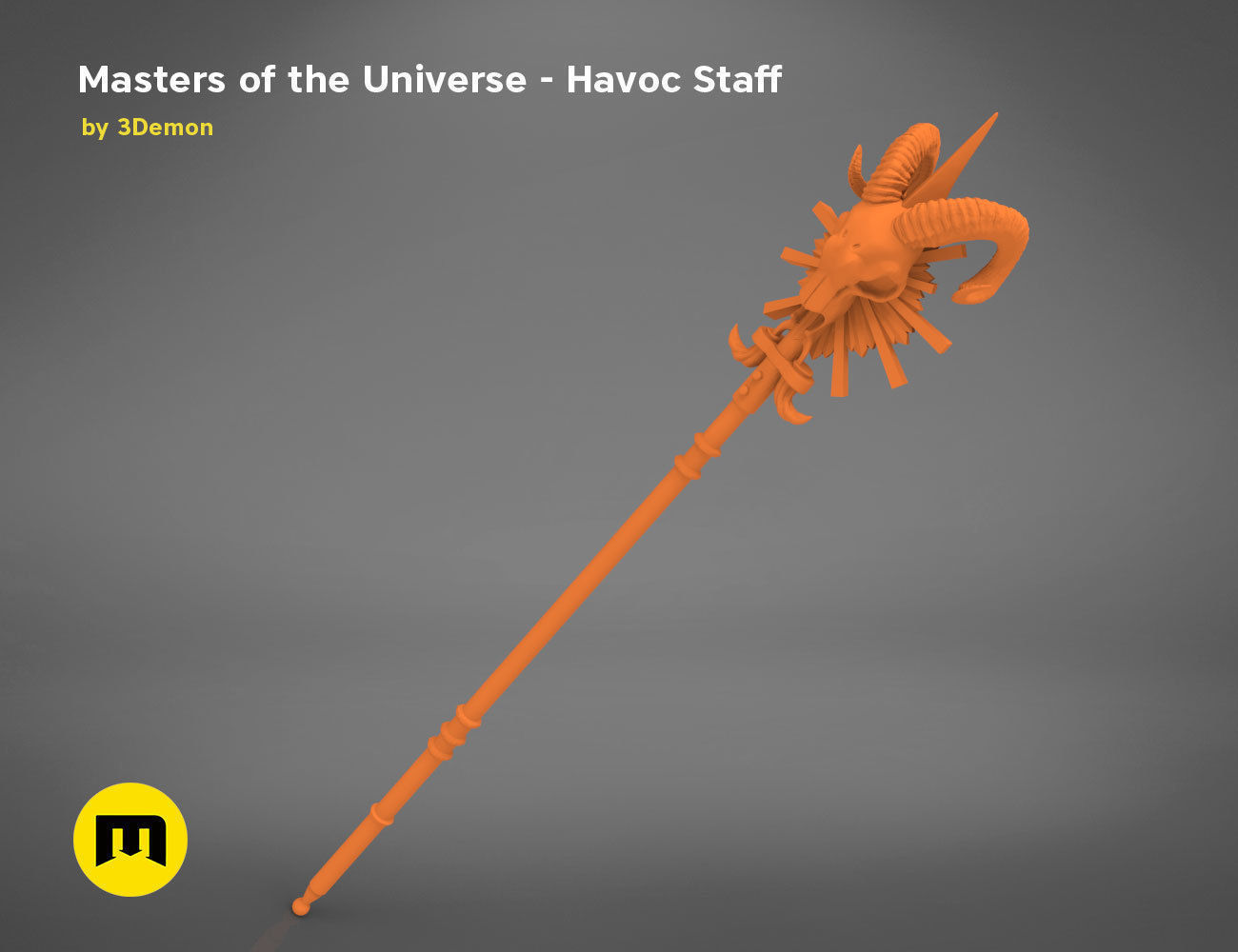Masters of the Universe  Havoc Staff 3D print model_13