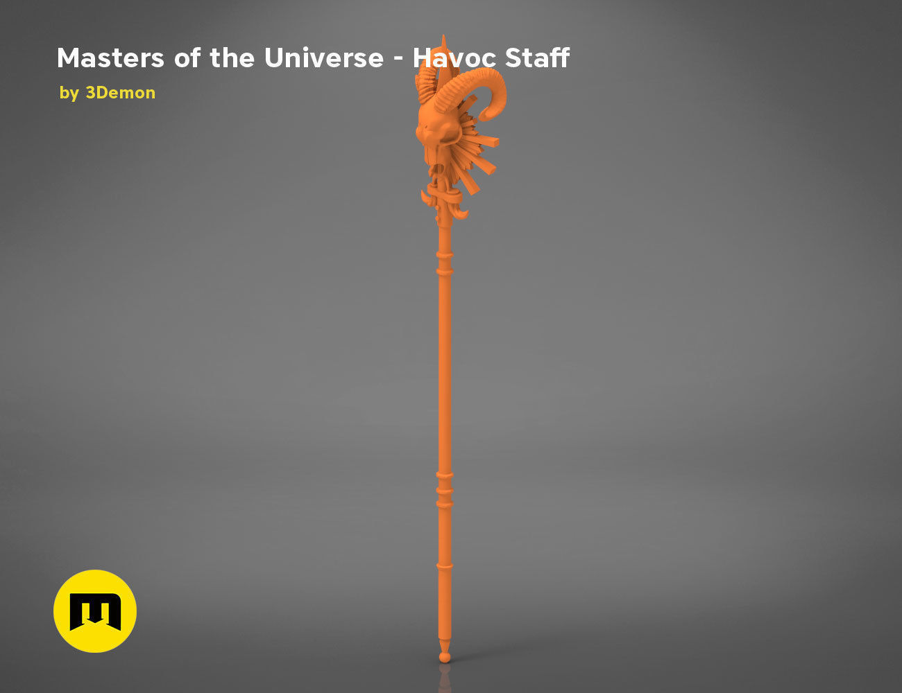 Masters of the Universe  Havoc Staff 3D print model_10