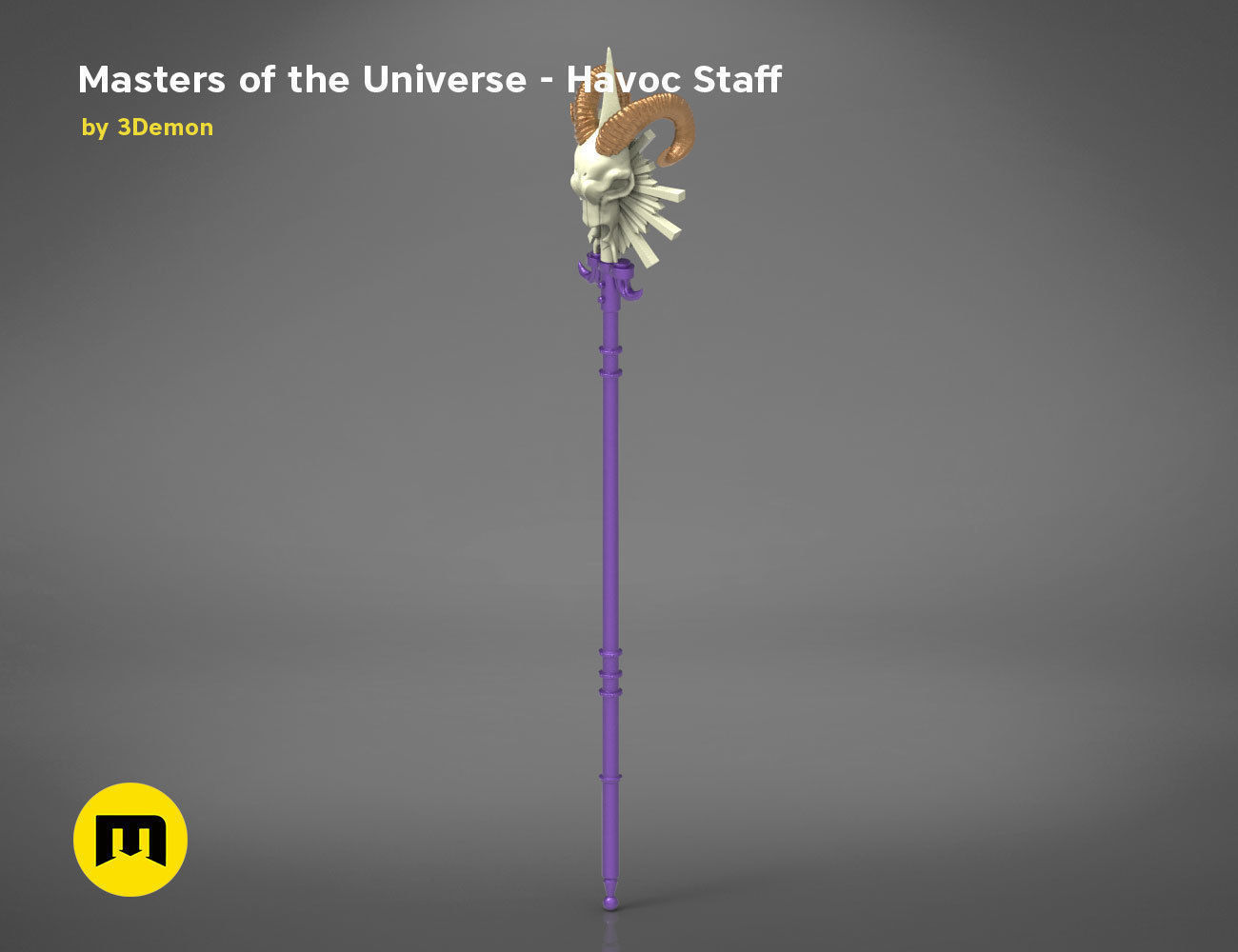 Masters of the Universe  Havoc Staff 3D print model_3