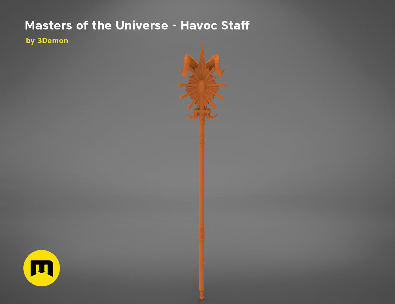 Masters of the Universe  Havoc Staff 3D print model_11