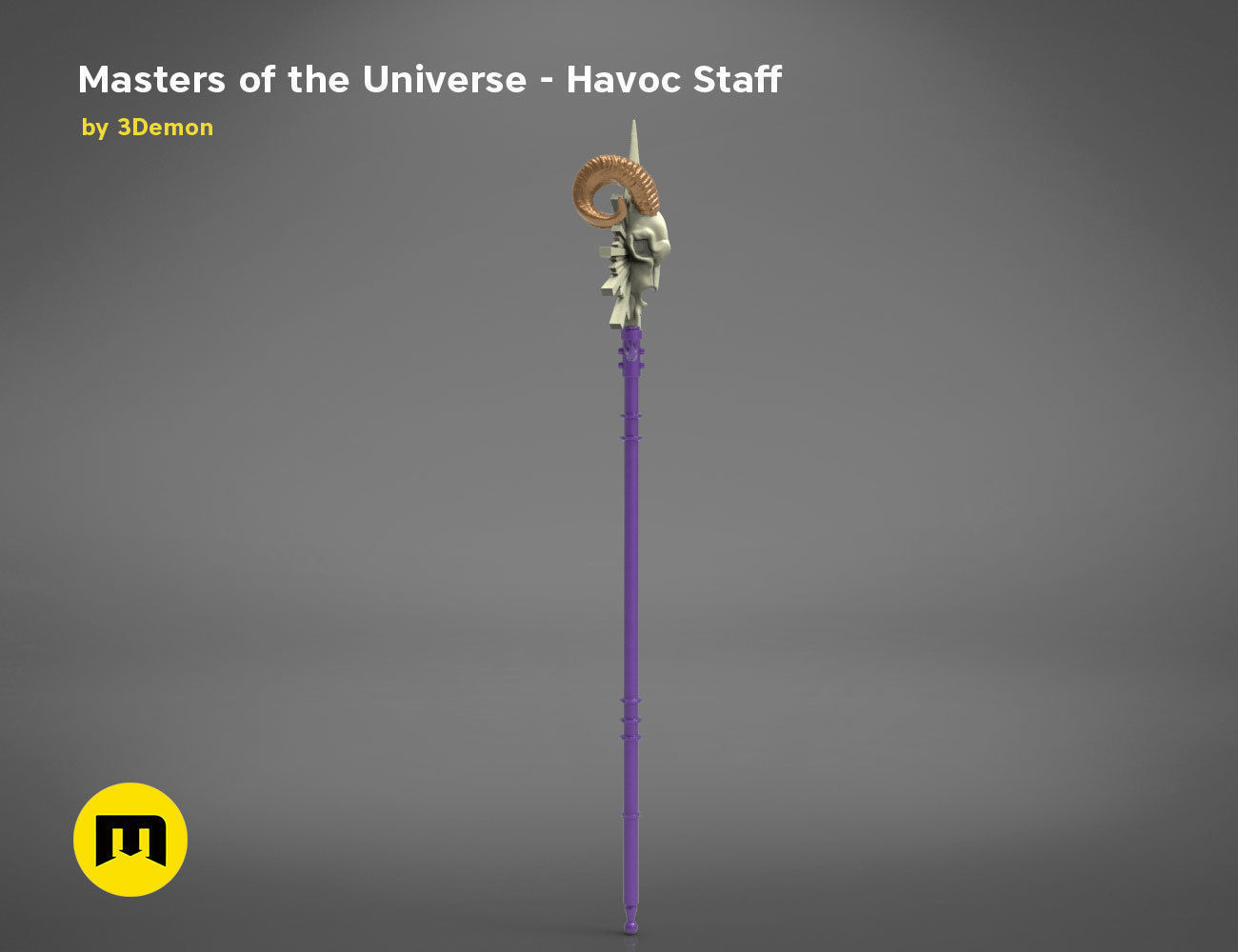 Masters of the Universe  Havoc Staff 3D print model_6