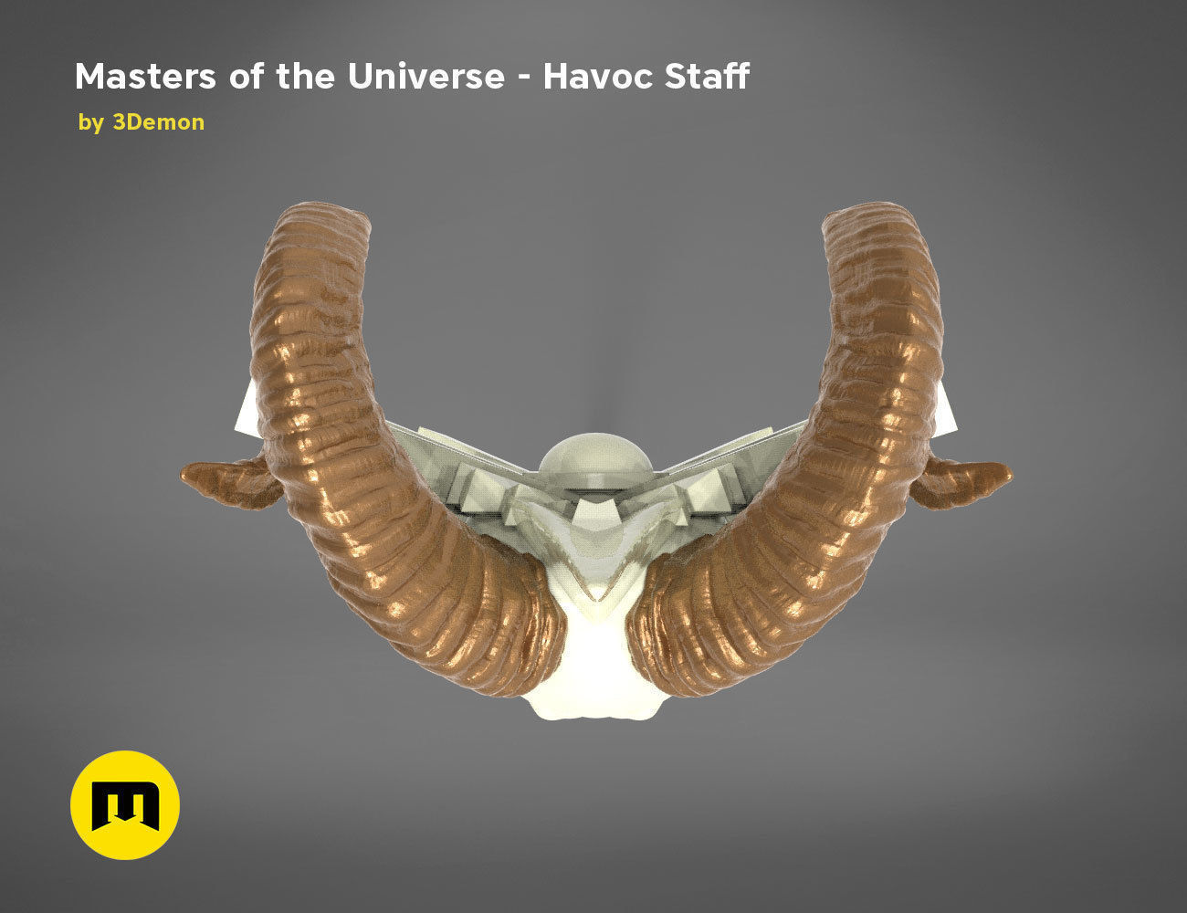 Masters of the Universe  Havoc Staff 3D print model_8
