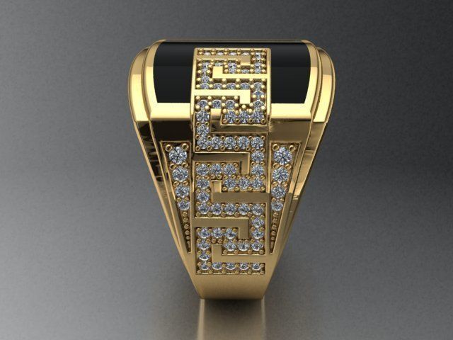 men ring 3D print model_18